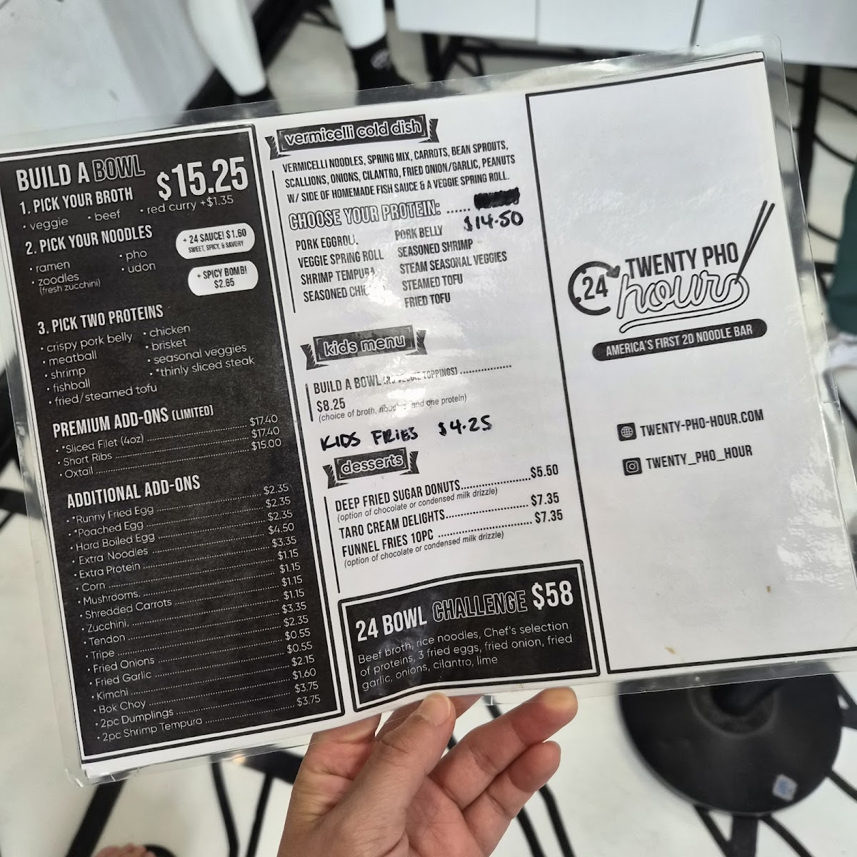 Twenty Pho Hour Menu - Image 5